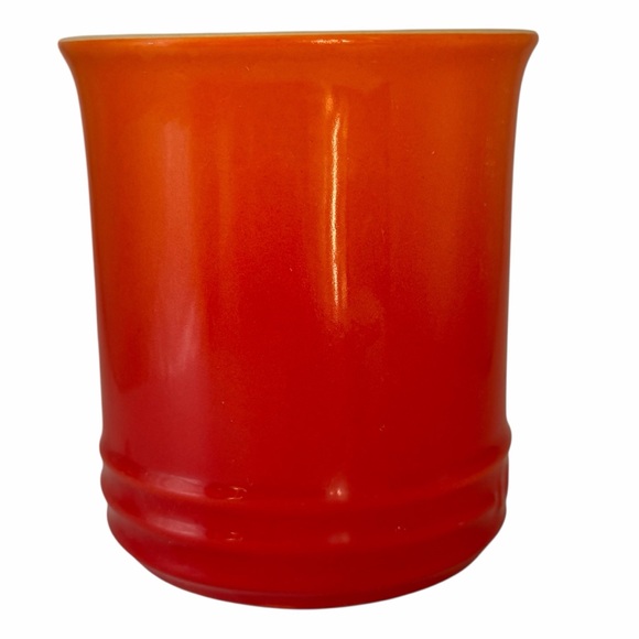 Le Creuset orange red ombré Flame coffee tea stoneware mug - Picture 4 of 8